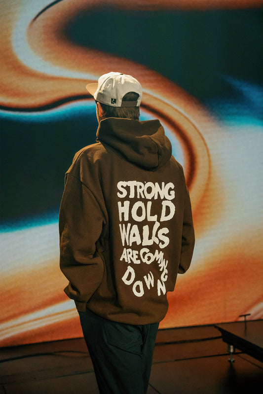 Strong Hold Walls Brown Hoodie